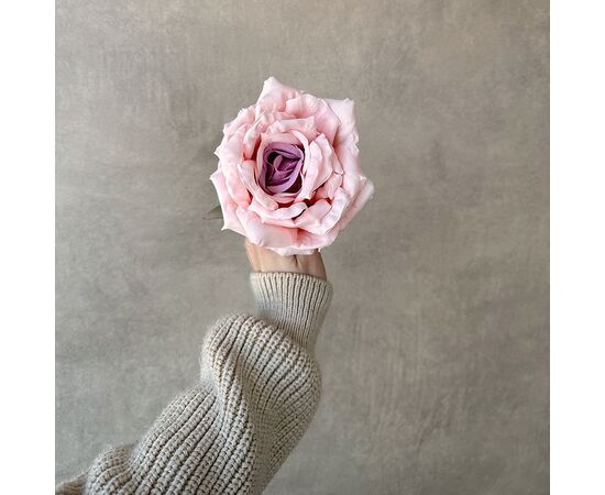 Головка розы, розово-сиреневая, 11 см, изображение 4 ᐒ купить на  ❤ Like7km.com.ua