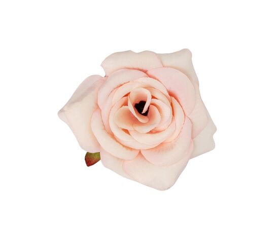 Головка розы, светло-розовая, 7,5 см, изображение 2 ᐒ купить на  ❤ Like7km.com.ua