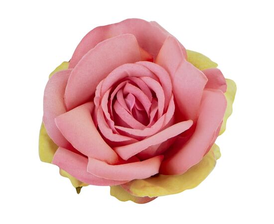 Головка розы, розово-зеленая, 10 см., изображение 3 ᐒ купить на  ❤ Like7km.com.ua