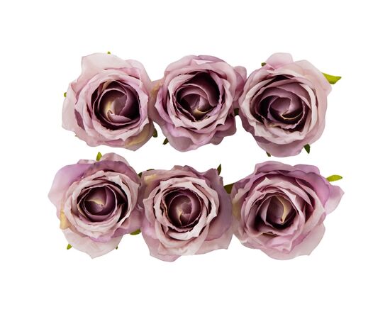 Головка розы, светло-сиреневая, 7 см, изображение 2 ᐒ купить на  ❤ Like7km.com.ua