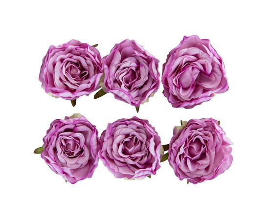 Головка розы, темно-розовая, 6 см, изображение 2 ᐒ купить на  ❤ Like7km.com.ua