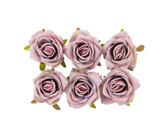 Головка розы, сиреневая, 6 см, изображение 2 ᐒ купить на  ❤ Like7km.com.ua
