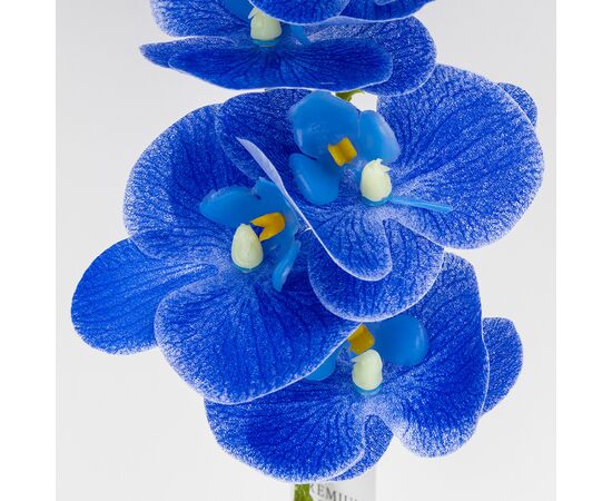 Искусственная орхидея, синяя, 57 см, изображение 4 ᐒ купить на  ❤ Like7km.com.ua