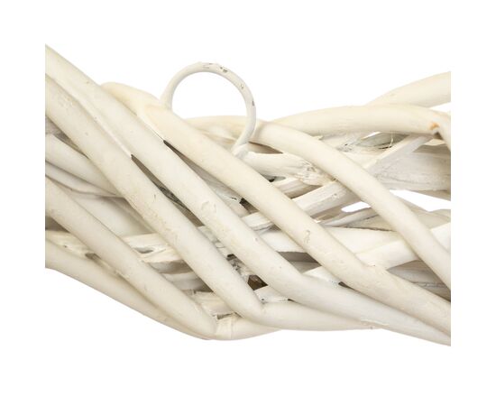 Венок подвесной из лозы "Объёмное сердце" 29*29 см, изображение 2 ᐒ купить на  ❤ Like7km.com.ua