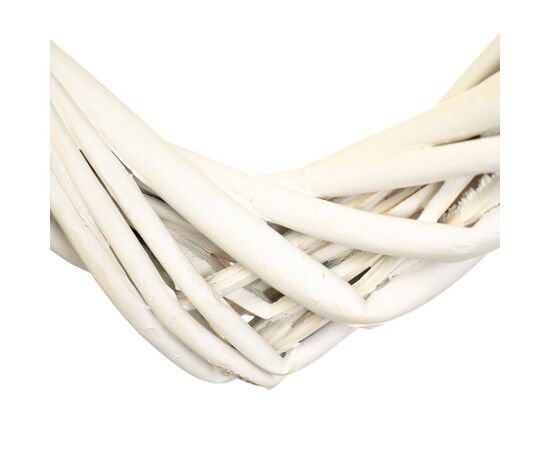 Венок подвесной из лозы "Изящное сердце" 40*39 см, изображение 2 ᐒ купить на  ❤ Like7km.com.ua