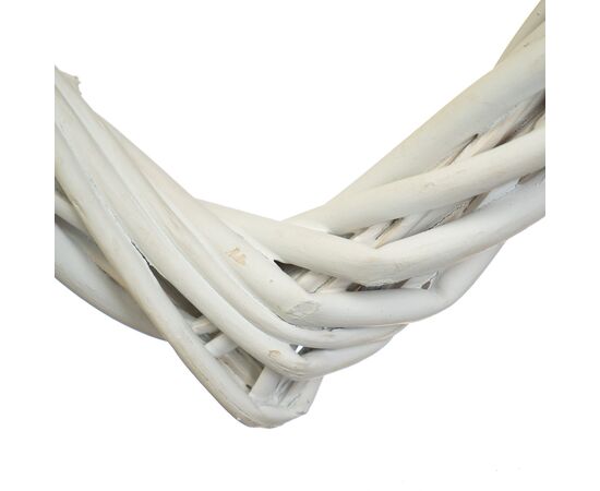 Венок подвесной из лозы "Изящное сердце" 34*34 см, изображение 2 ᐒ купить на  ❤ Like7km.com.ua