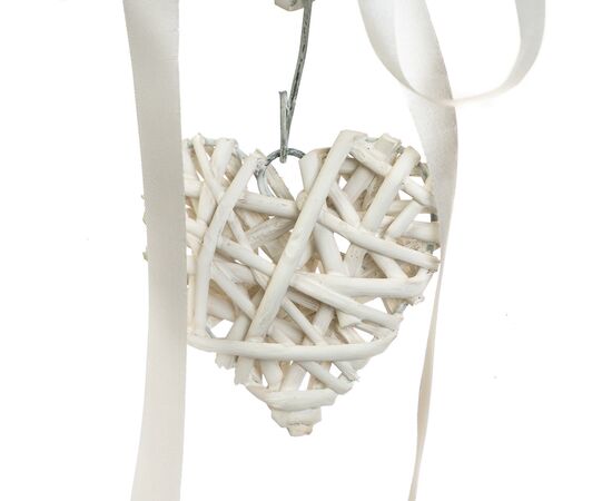 Венок подвесной из лозы "Сердечный тандем" 35*34 см, изображение 2 ᐒ купить на  ❤ Like7km.com.ua