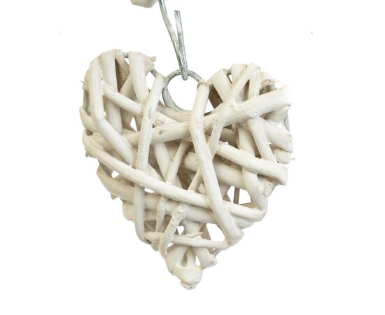 Венок подвесной из лозы "Сердечный тандем" 30*30 см, изображение 2 ᐒ купить на  ❤ Like7km.com.ua