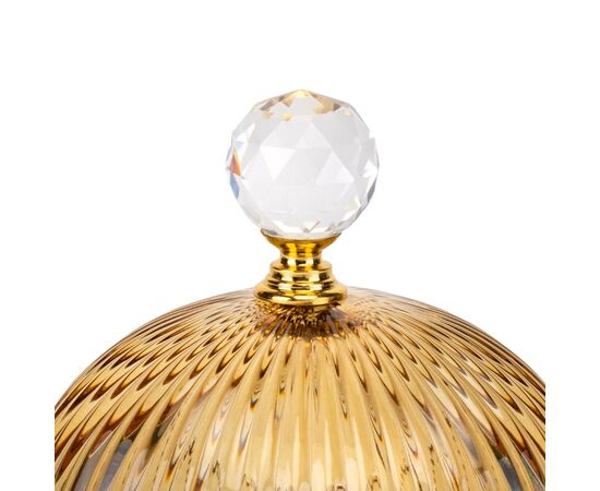 Емкость для хранения "Топаз", золотая, 16 см, изображение 2 ᐒ купить на  ❤ Like7km.com.ua