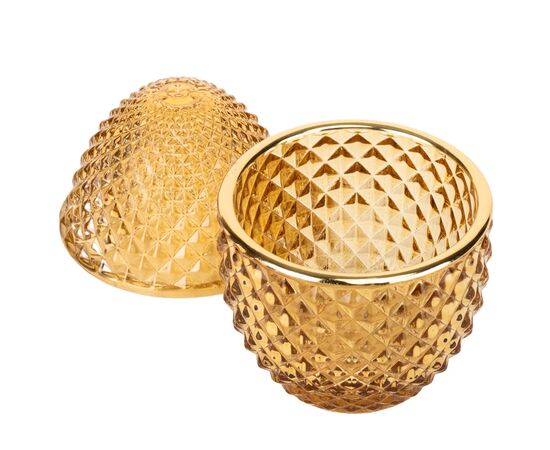 Емкость для хранения "Фаберже", золотая, 12 см, изображение 2 ᐒ купить на  ❤ Like7km.com.ua