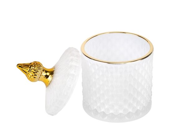 Емкость для хранения "Фарида", белая, 14 см, изображение 2 ᐒ купить на  ❤ Like7km.com.ua