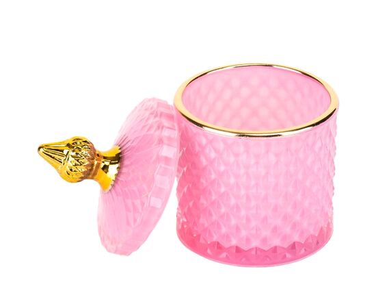 Емкость для хранения "Фарида", розовая, 14 см, изображение 2 ᐒ купить на  ❤ Like7km.com.ua