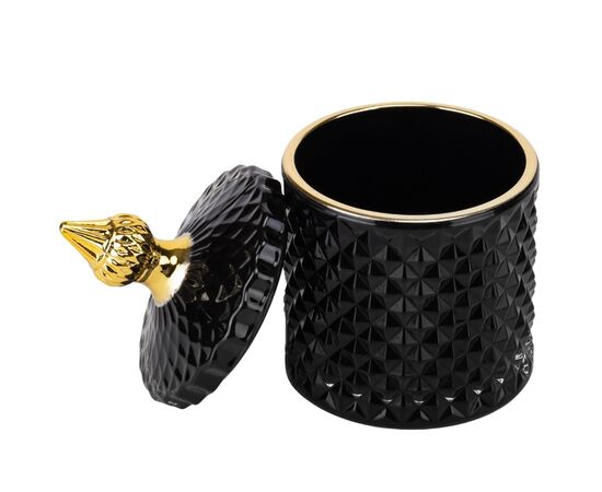 Емкость для хранения "Фарида", черная, 14 см, изображение 2 ᐒ купить на  ❤ Like7km.com.ua