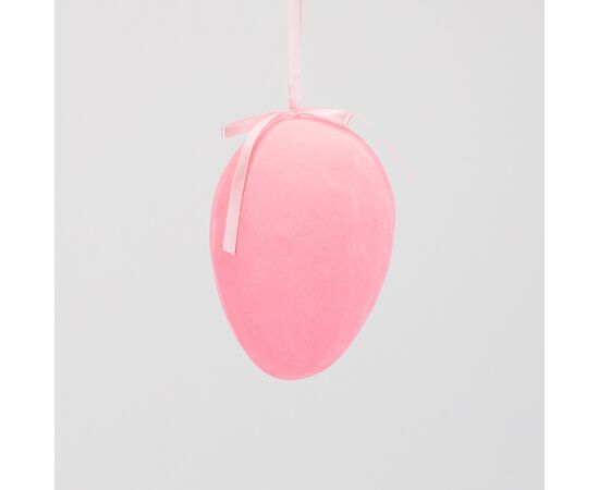 Крашанка флоковая подвесная, розовая, 14 см, изображение 2 ᐒ купить на  ❤ Like7km.com.ua