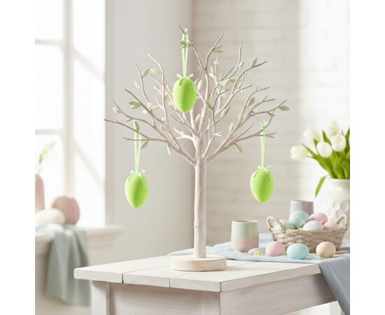 Крашанка флоковая подвесная, зеленая, 14 см, изображение 4 ᐒ купить на  ❤ Like7km.com.ua