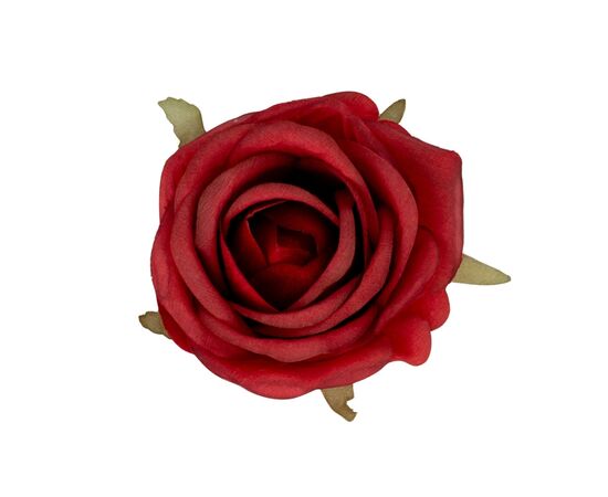 Головка розы, красная, 6,5 см, изображение 2 ᐒ купить на  ❤ Like7km.com.ua