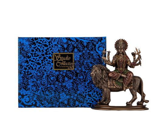 Статуэтка "Богиня Дурга на льве", 27 см VERONESE, изображение 2 ᐒ купить на  ❤ Like7km.com.ua