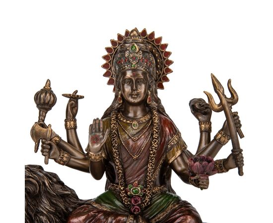 Статуэтка "Богиня Дурга на льве", 27 см VERONESE, изображение 3 ᐒ купить на  ❤ Like7km.com.ua