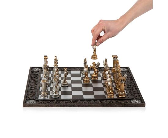 Набор шахмат "Греция", черная доска, 43,3 * 43,3 см  VERONESE, изображение 5 ᐒ купить на  ❤ Like7km.com.ua