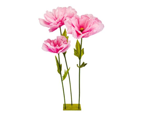 Большие ростовые декоративные цветы на стойке, розовые, 165 см, изображение 2 ᐒ купить на  ❤ Like7km.com.ua