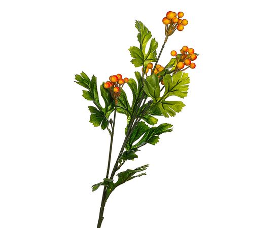 Ветвь калины с красно-желтым ягодами  искусственная, изображение 2 ᐒ купить на  ❤ Like7km.com.ua