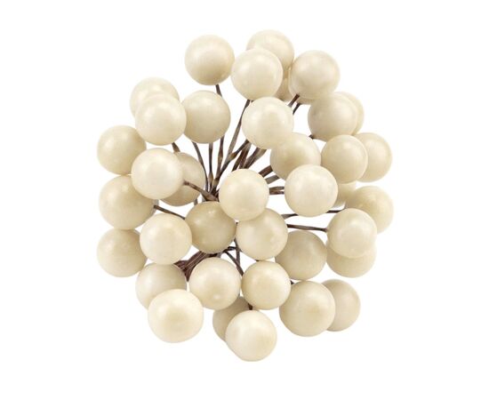Набор декоративных ягодок "Дары природы", кремовый, 15 см 4SEASONS, изображение 3 ᐒ купить на  ❤ Like7km.com.ua