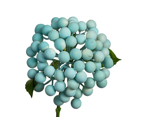 Искусственная ветка с ягодами, голубая, изображение 2 ᐒ купить на  ❤ Like7km.com.ua