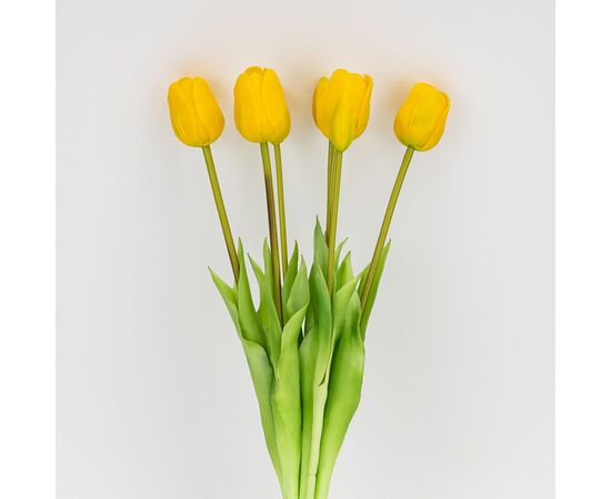 Букет латексных тюльпанов, 7 бутонов, желтый, 48 см, изображение 2 ᐒ купить на  ❤ Like7km.com.ua