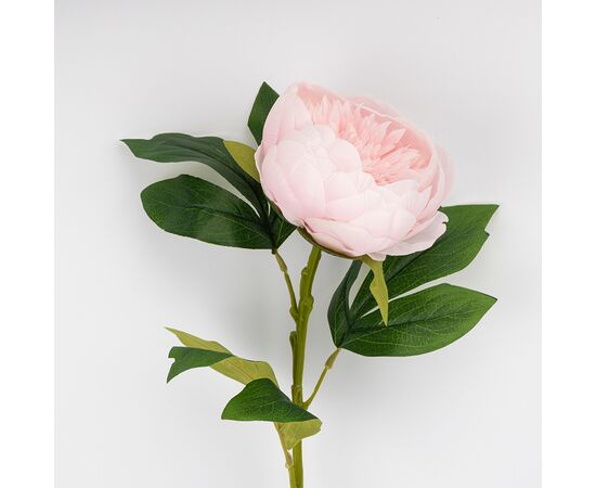 Искусственный пион, нежно-розовый, 70 см, изображение 2 ᐒ купить на  ❤ Like7km.com.ua