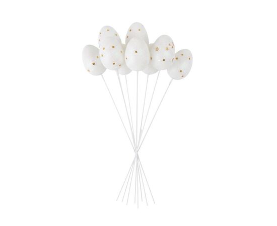 Пасхальные яйца на палочках "Золотые звезды", 9 шт, изображение 4 ᐒ купить на  ❤ Like7km.com.ua