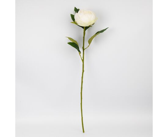 Искусственный пион, белый, 70 см, изображение 4 ᐒ купить на  ❤ Like7km.com.ua