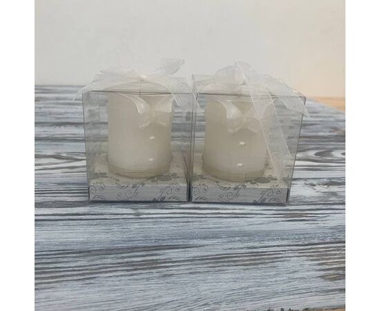 Свадебная свеча (6 см) (цвет кремовый, белый), изображение 2 ᐒ купить на  ❤ Like7km.com.ua