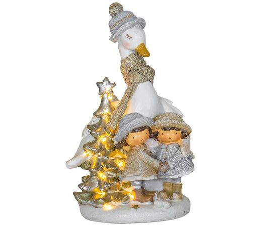 Статуэтка "Новогодний гусь", 16 см, изображение 3 ᐒ купить на  ❤ Like7km.com.ua