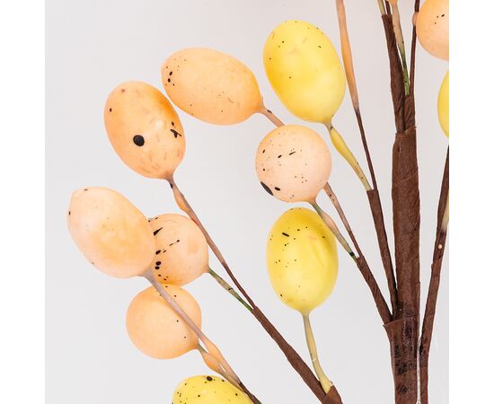 Пасхальная декоративная веточка, желто-оранжевая, 35 см, изображение 2 ᐒ купить на  ❤ Like7km.com.ua