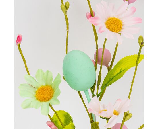 Пасхальная декоративная веточка "Крашанки", 40 см, изображение 2 ᐒ купить на  ❤ Like7km.com.ua