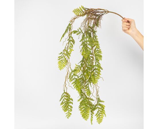 Искусственная свисающая ветка "Тень папоротника", зеленая, 95 см, изображение 2 ᐒ купить на  ❤ Like7km.com.ua