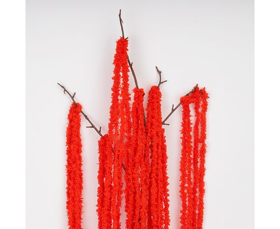 Искусственная свисающая ветка "Амарант", красная, 120 см, изображение 2 ᐒ купить на  ❤ Like7km.com.ua