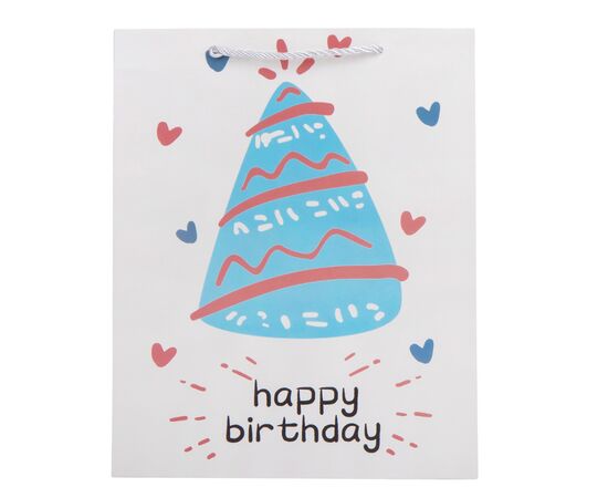 Подарочный пакет "Birthday", 26*32 см * Рандомный выбор дизайна, изображение 2 ᐒ купить на  ❤ Like7km.com.ua