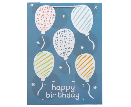 Подарочный пакет "Birthday", 31*42 см * Рандомный выбор дизайна, изображение 3 ᐒ купить на  ❤ Like7km.com.ua