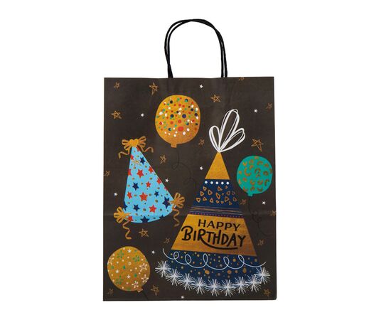 Подарочный пакет "Happy Birthday", 18,5*25,5 см, изображение 2 ᐒ купить на  ❤ Like7km.com.ua