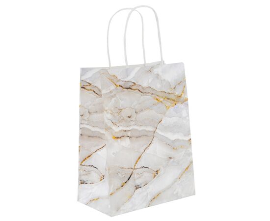 Подарочный пакет "Мрамор", 18*23 см * Рандомный выбор дизайна, изображение 4 ᐒ купить на  ❤ Like7km.com.ua