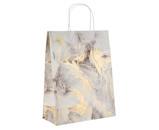 Подарочный пакет "Мрамор", 24*30,5 см * Рандомный выбор дизайна, изображение 2 ᐒ купить на  ❤ Like7km.com.ua