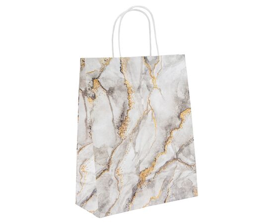 Подарочный пакет "Мрамор", 24*30,5 см * Рандомный выбор дизайна, изображение 4 ᐒ купить на  ❤ Like7km.com.ua