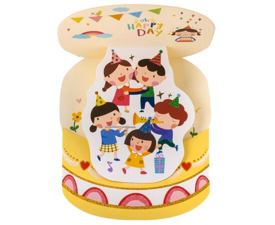 Серия открыток "Торт ко Дню Рождения", 4 вида, изображение 9 ᐒ купить на  ❤ Like7km.com.ua