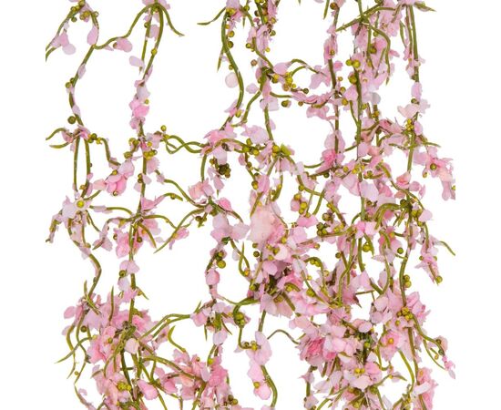 Гирлянда из искусственной зелени, розовая, 120 см, изображение 2 ᐒ купить на  ❤ Like7km.com.ua