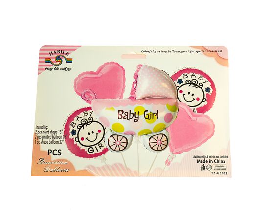 Набор воздушных шаров "Коляска" *рандомный выбор дизайна, изображение 2 ᐒ купить на  ❤ Like7km.com.ua