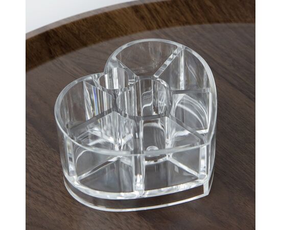 Органайзер для косметики "Сердце", 10*11,5*5,5 см, изображение 2 ᐒ купить на  ❤ Like7km.com.ua