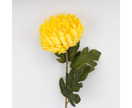 Искусственная хризантема, желтая, 72 см, изображение 2 ᐒ купить на  ❤ Like7km.com.ua