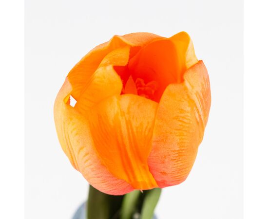 Искусственный тюльпан с эффектом живого прикосновения, оранжевый, 45 см, изображение 3 ᐒ купить на  ❤ Like7km.com.ua
