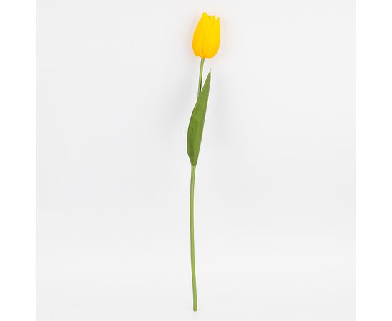Искусственный тюльпан с эффектом живого прикосновения, желтый, 45 см, изображение 4 ᐒ купить на  ❤ Like7km.com.ua